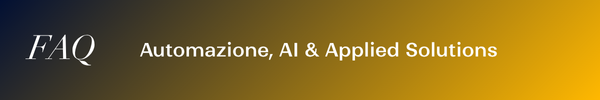 Faq automazione, AI e Applied Solutions