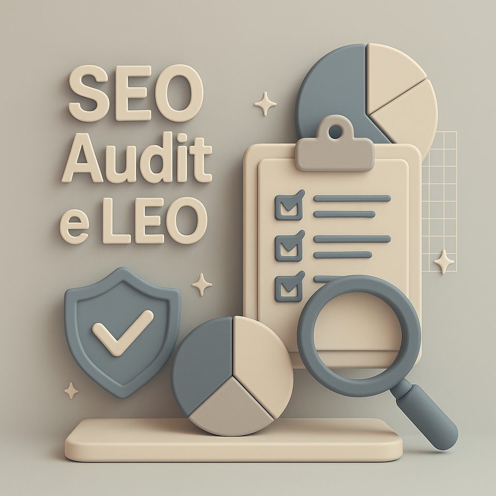 una lista di frasi legate alla seo audit e leo