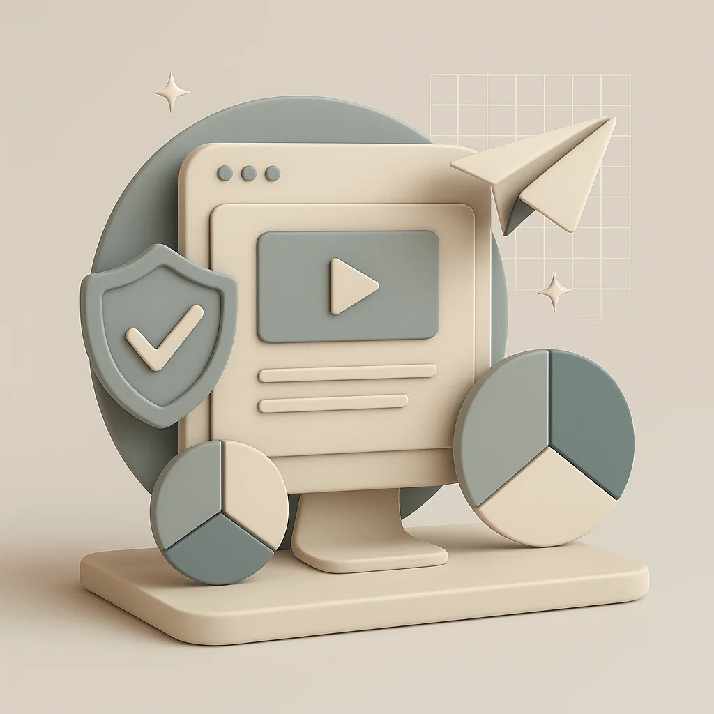 un computer con aperta una Landing page