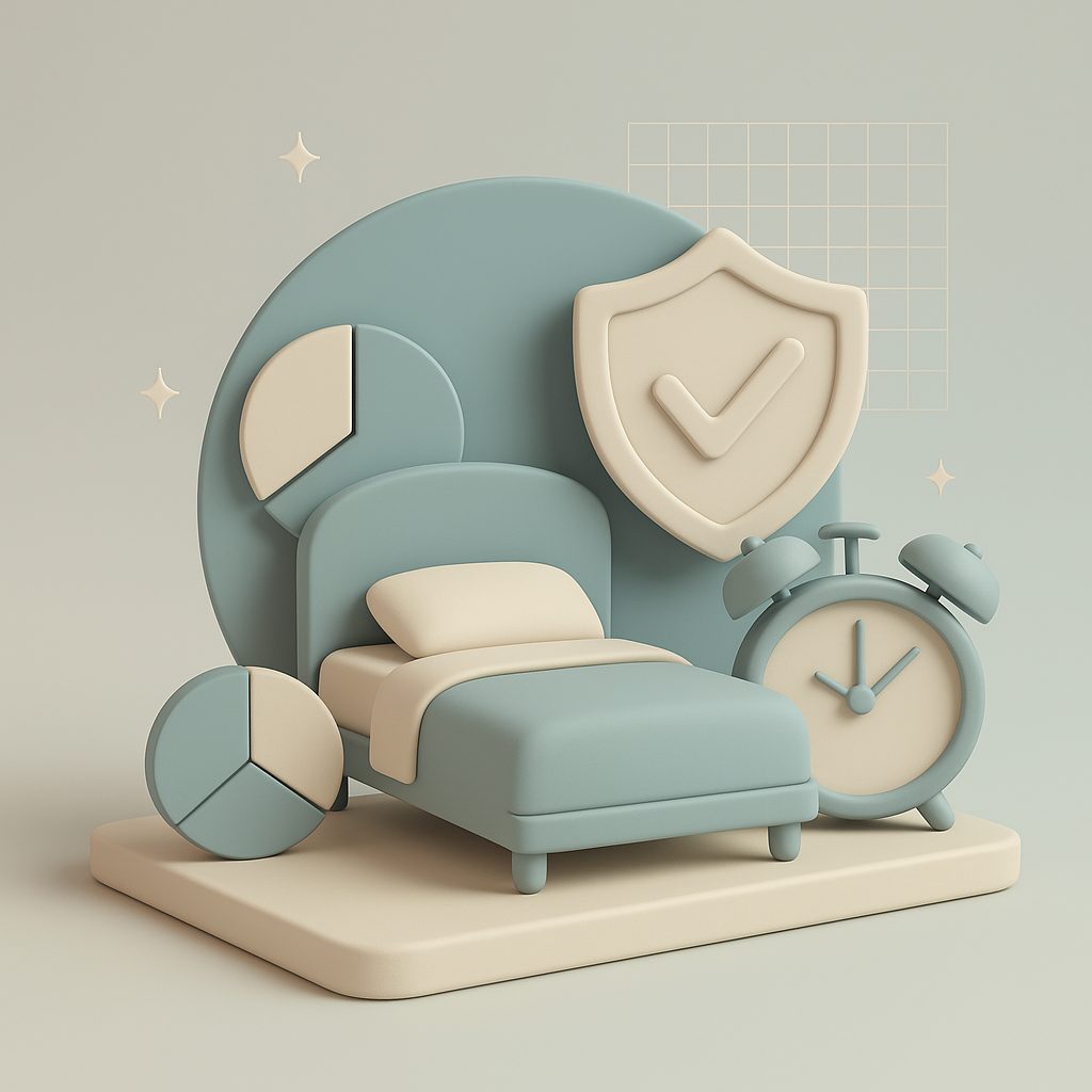 un letto con grafici