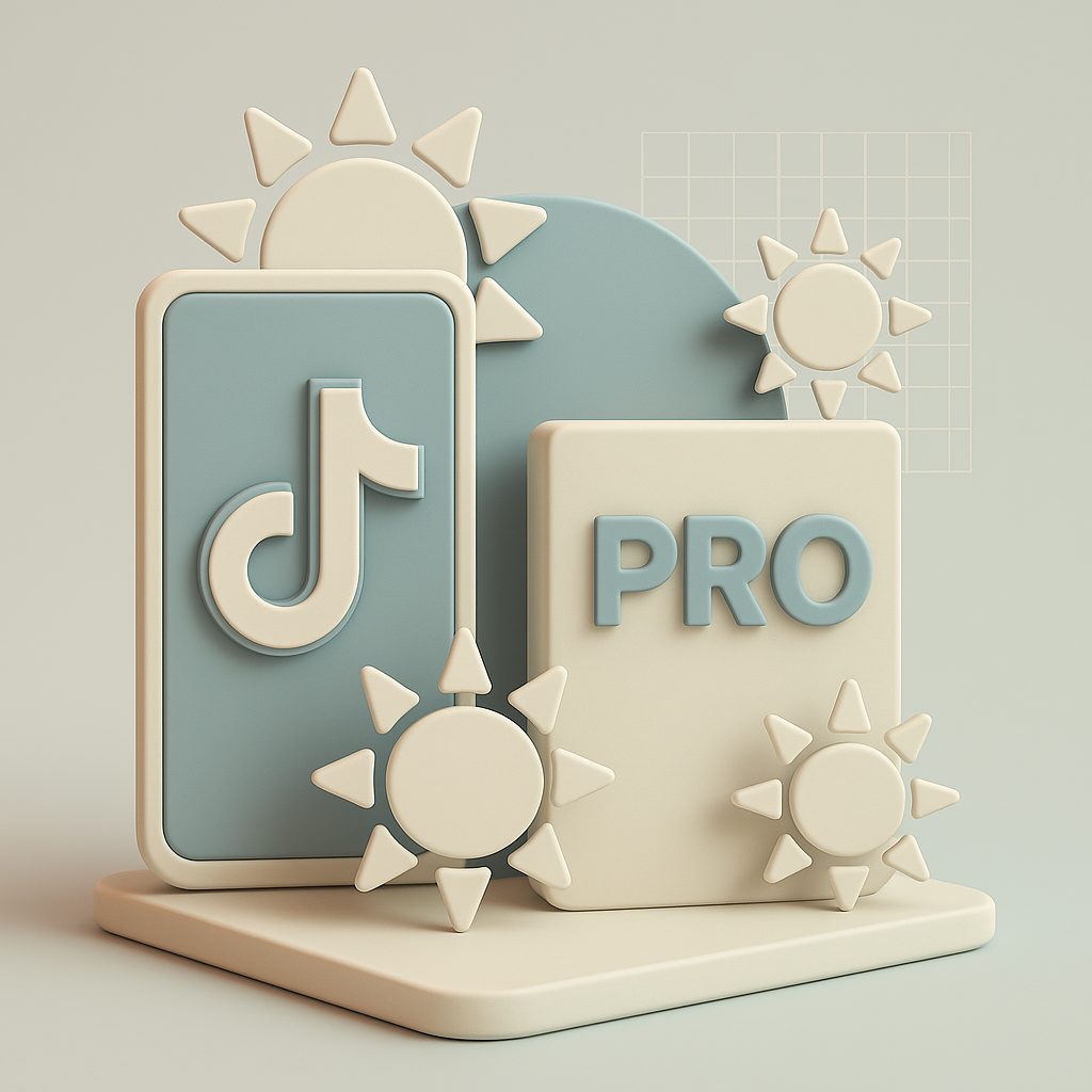 telefono con TikTok Pro