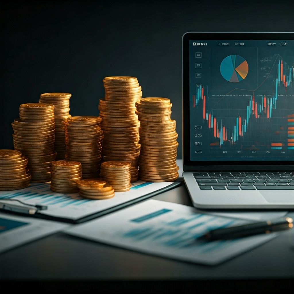 analisi finanziaria e documenti con soldi