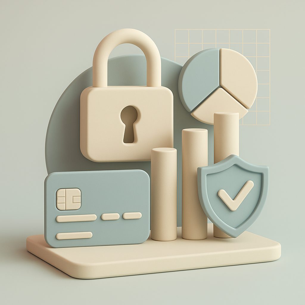 lucchetto e carta di credito