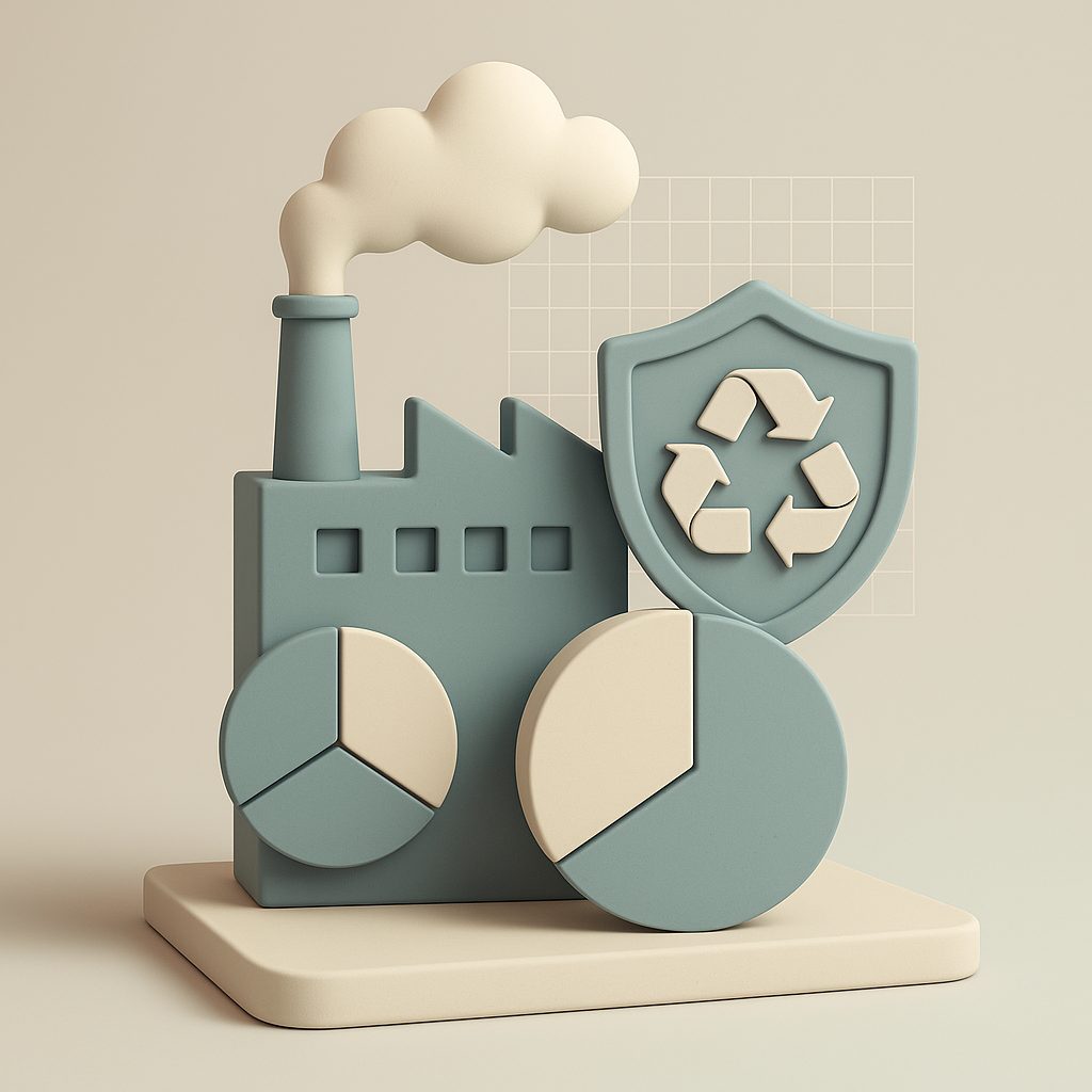 azienda con simbolo sostenibilità