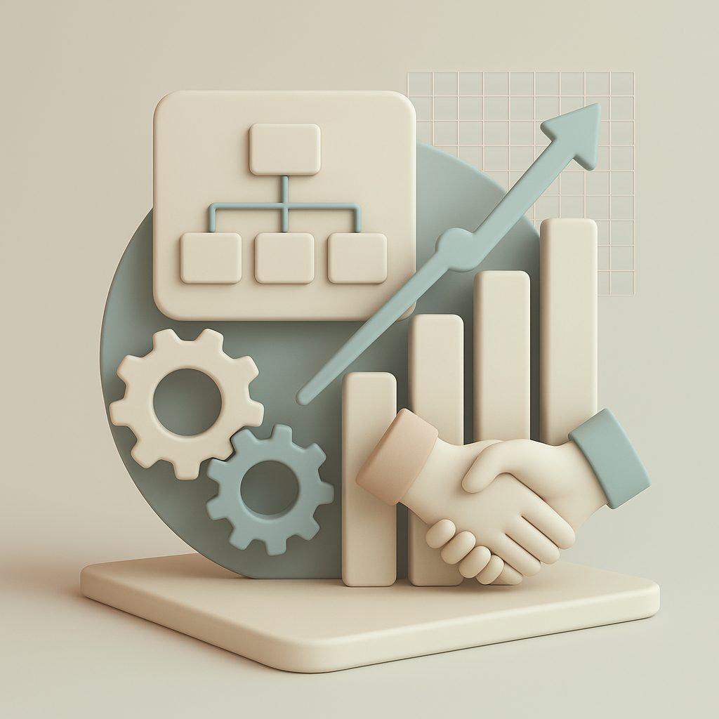 grafico coordinazione con accordo con due mani che si stringono