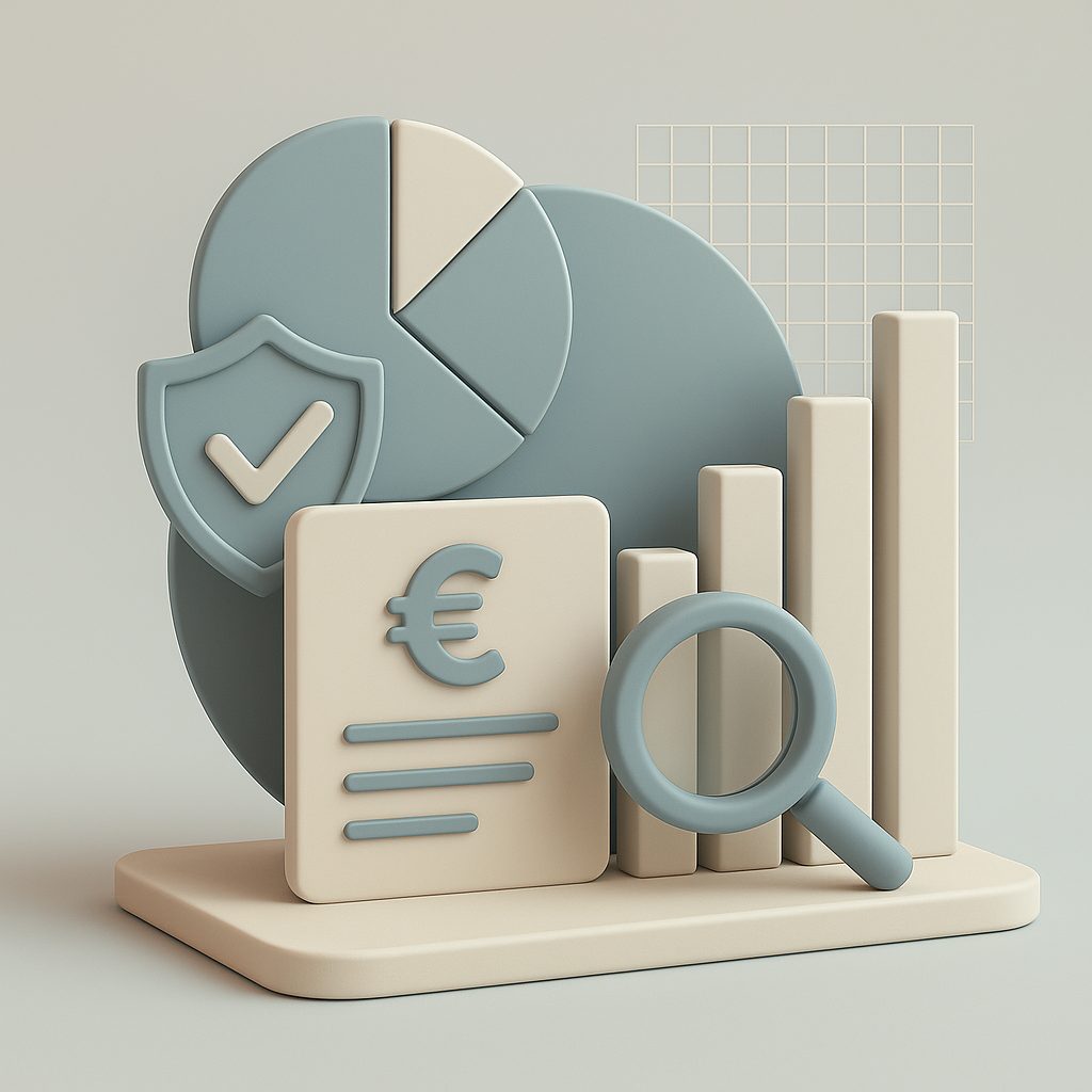 documento finanziario e grafici