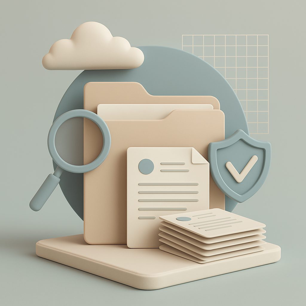 documenti e cartella di archiviazione