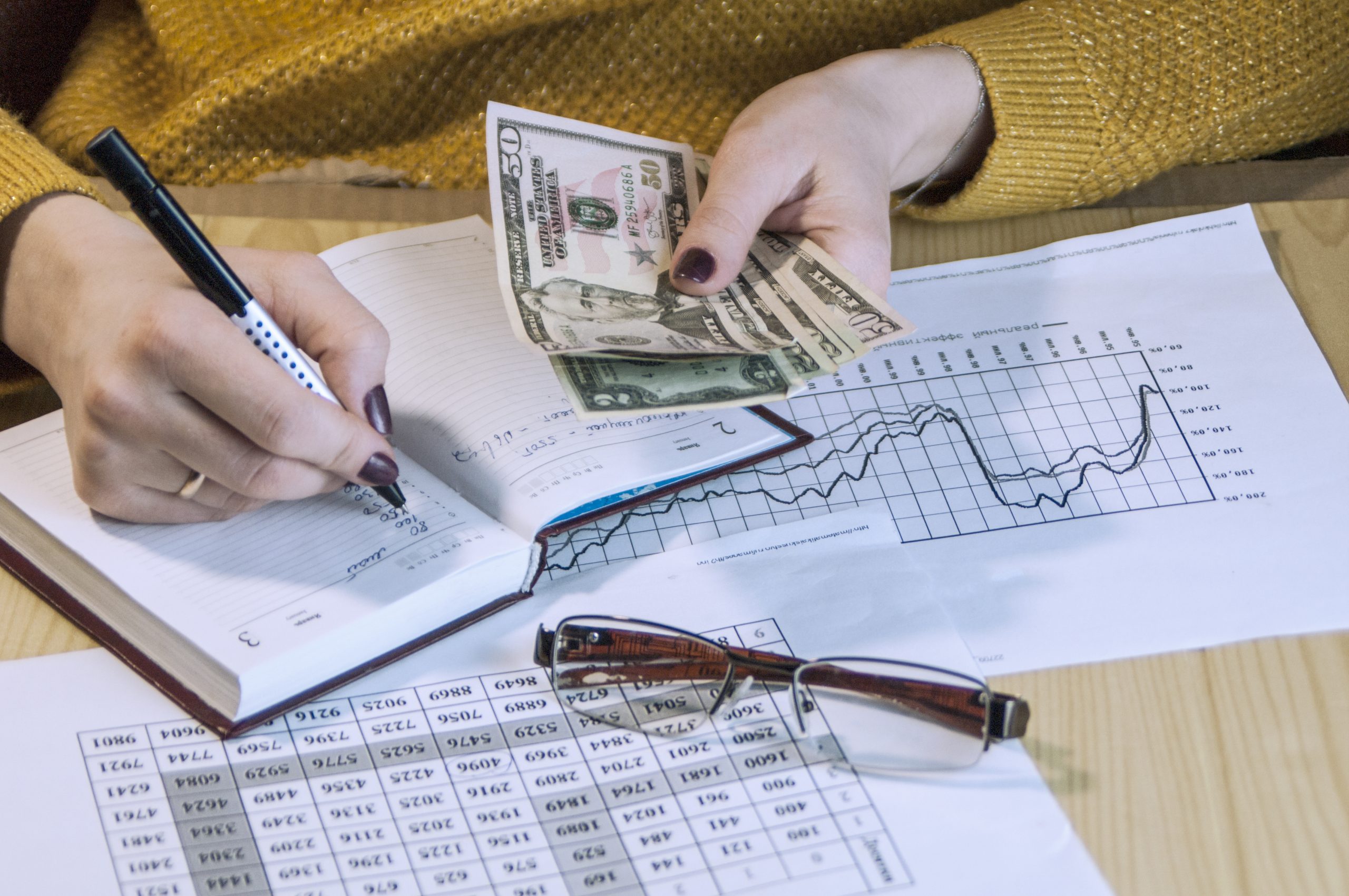 l’analisi finanziaria con soldi e appunti