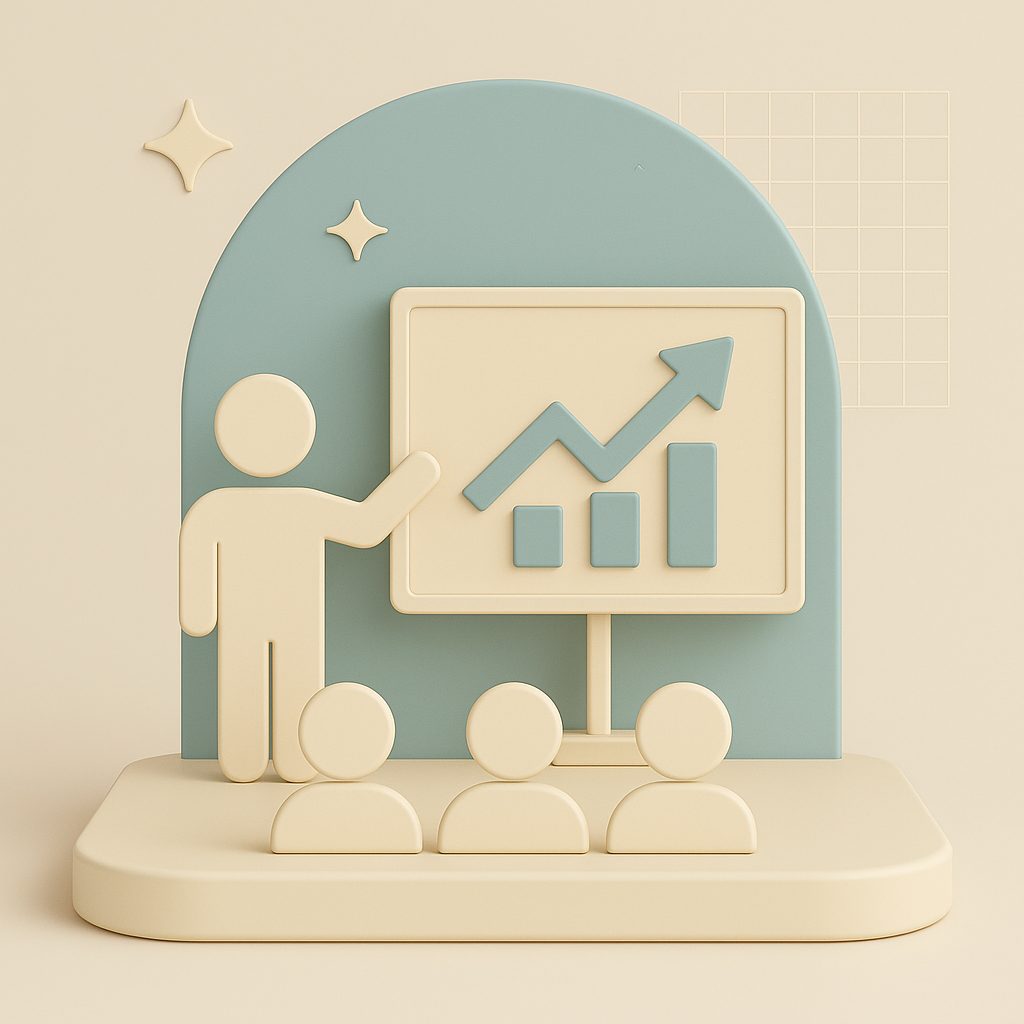 evento con presentatore e spettatore