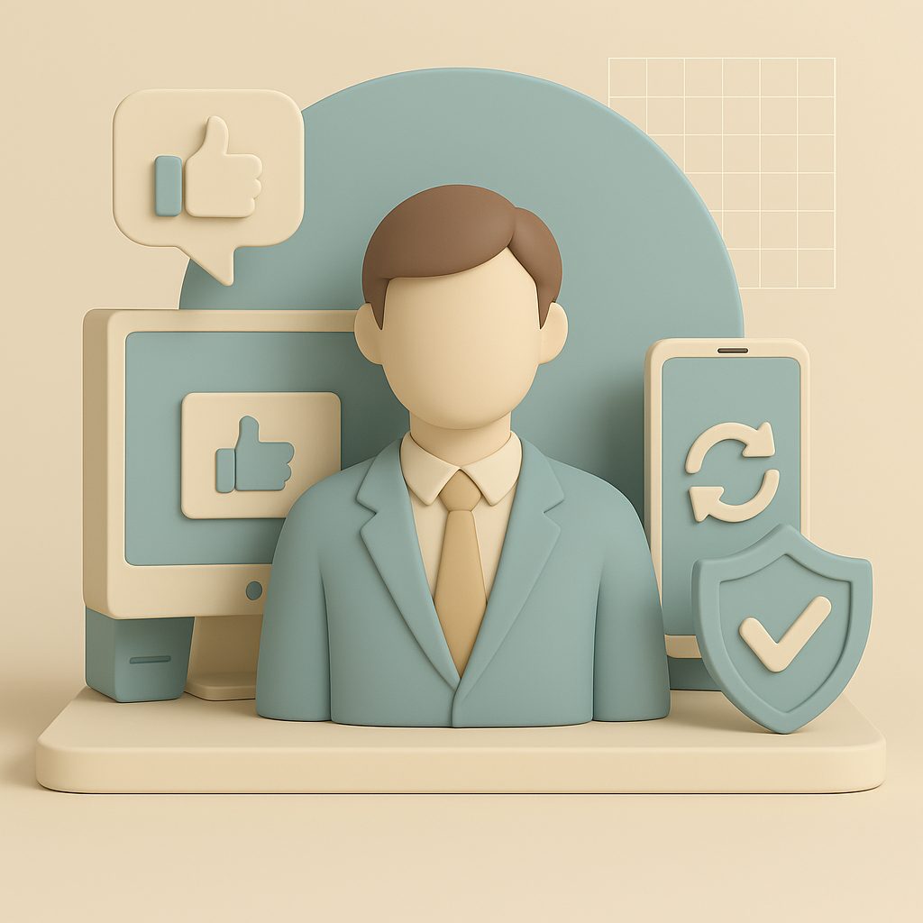 Strategie di posizionamento digitale online con imprenditore