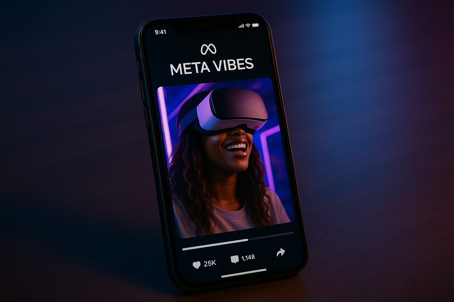 Meta Vibes su telefono
