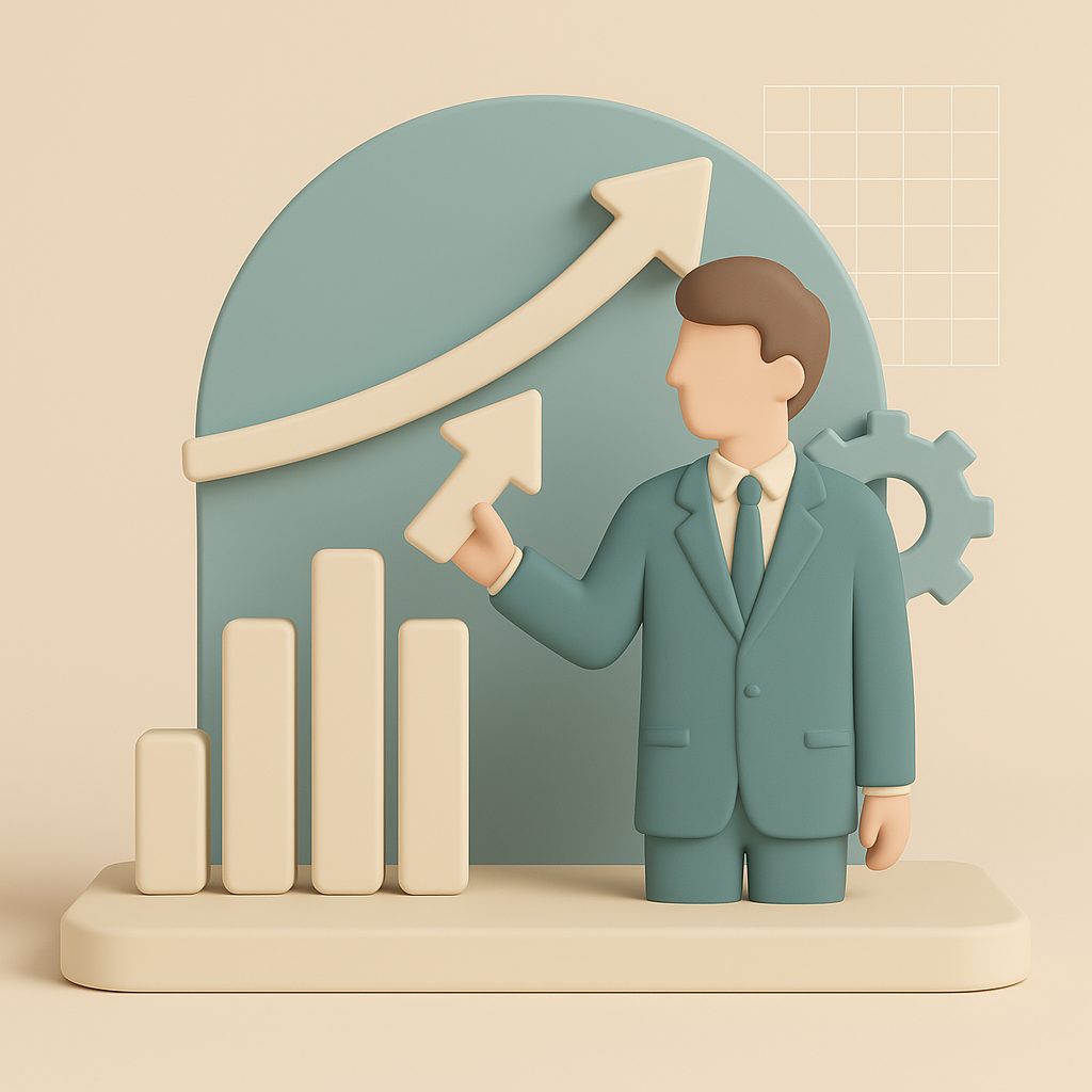 imprenditore con frecce