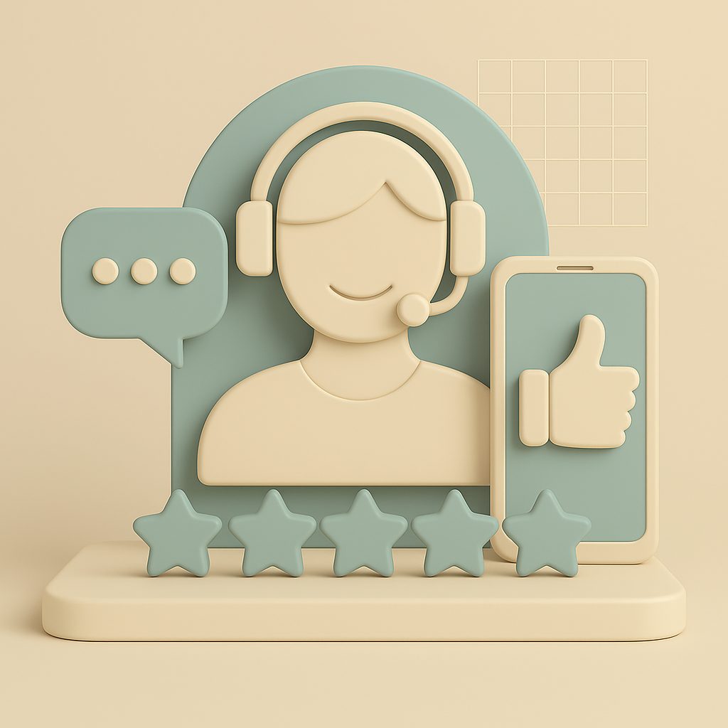 persona che si occupa di Customer Experience con stelline