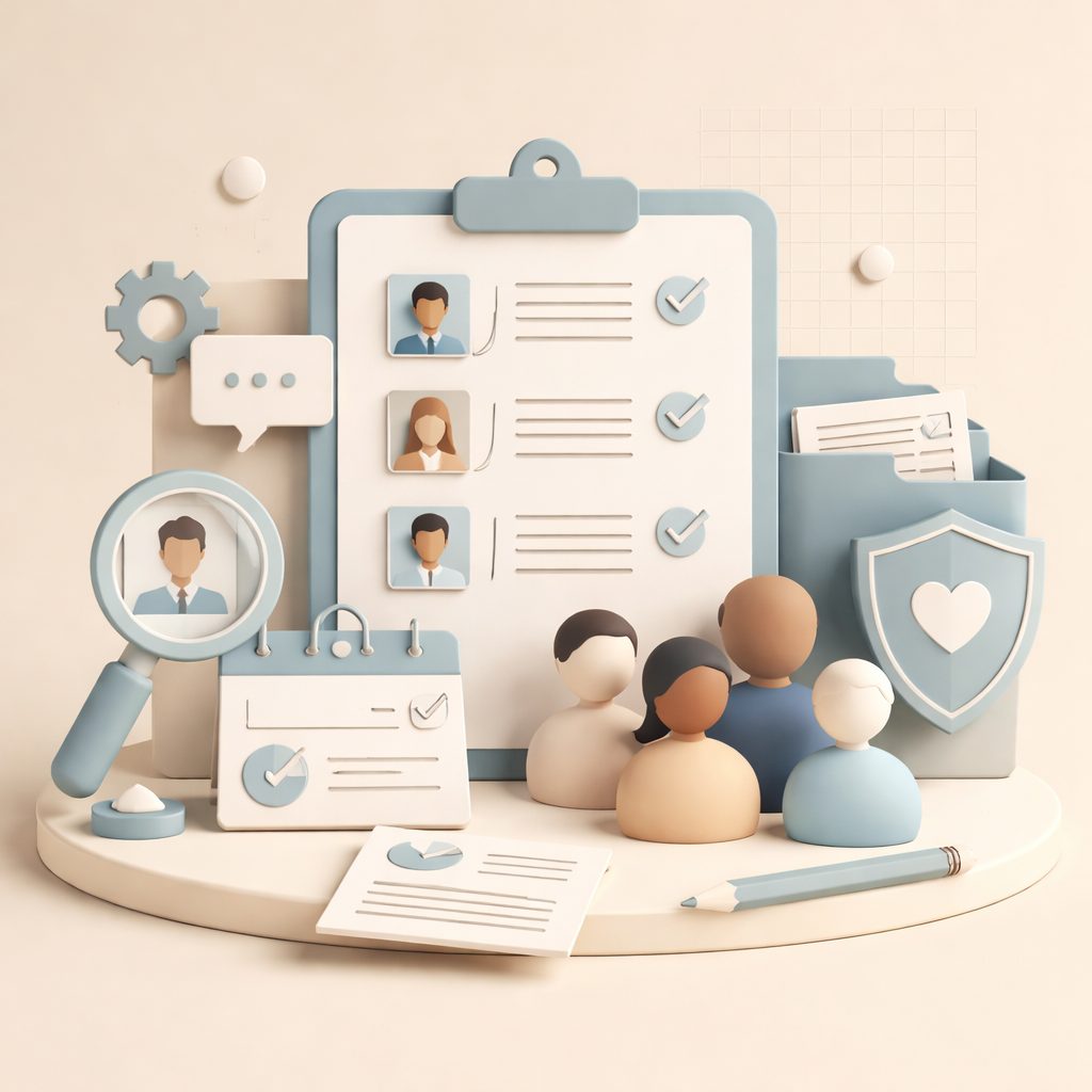 persone, lettura HR con documento