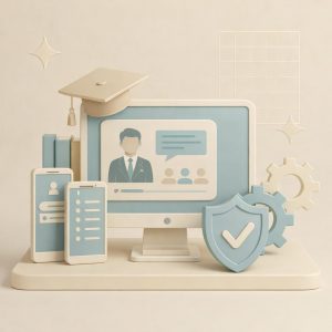 pc con corsi di formazione