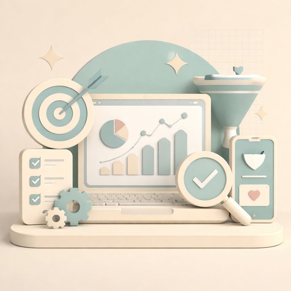 computer con analisi kpi