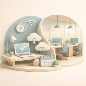 Lo smart working vs ufficio fisico.