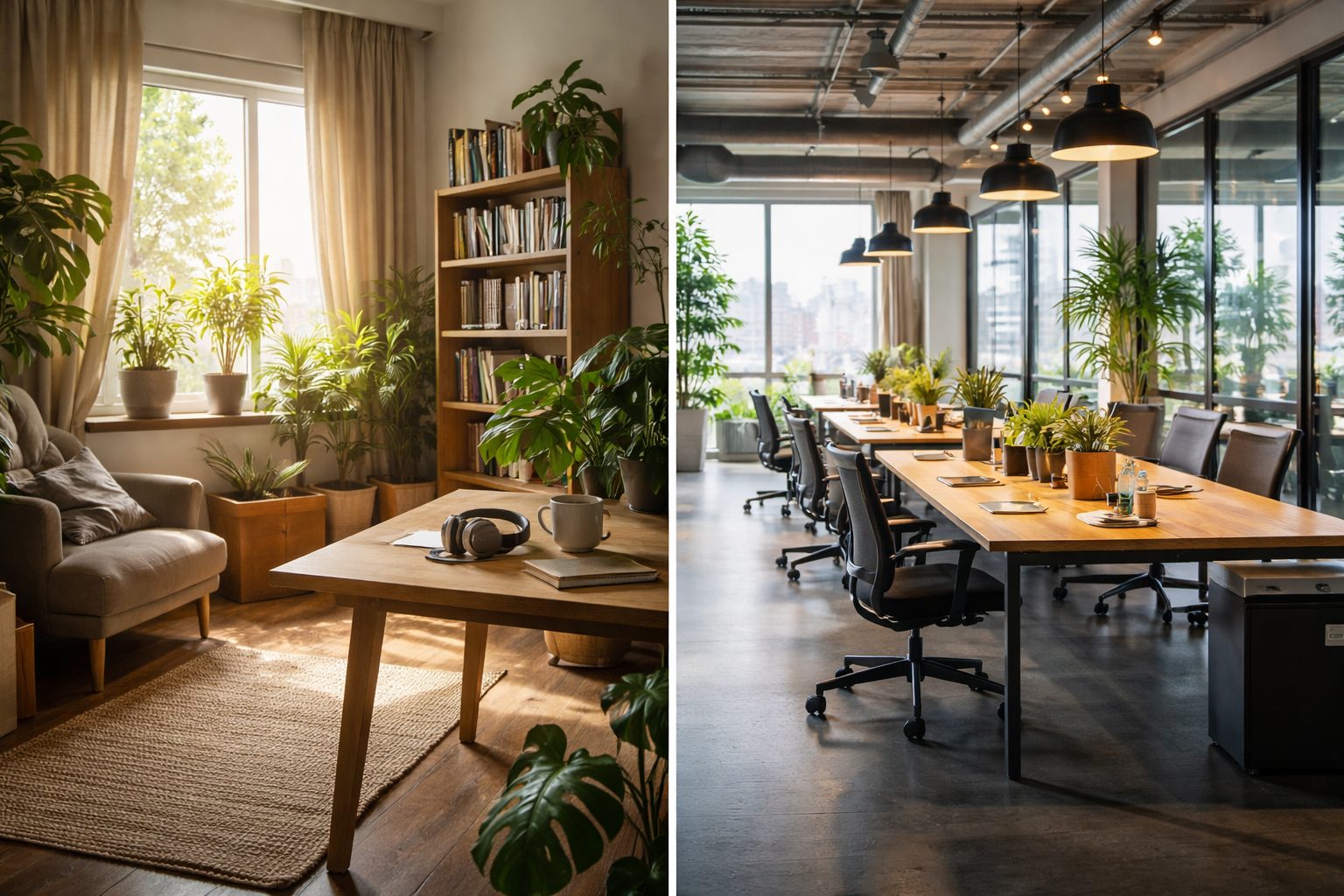 Lo smart working vs ufficio fisico.