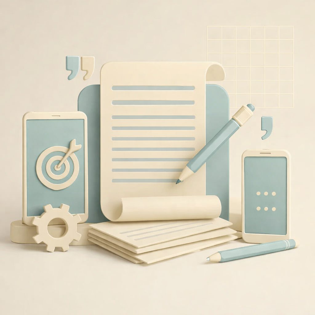 foglio di scrittura e telefono