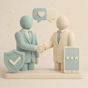 relazioni tra un cliente e imprenditore