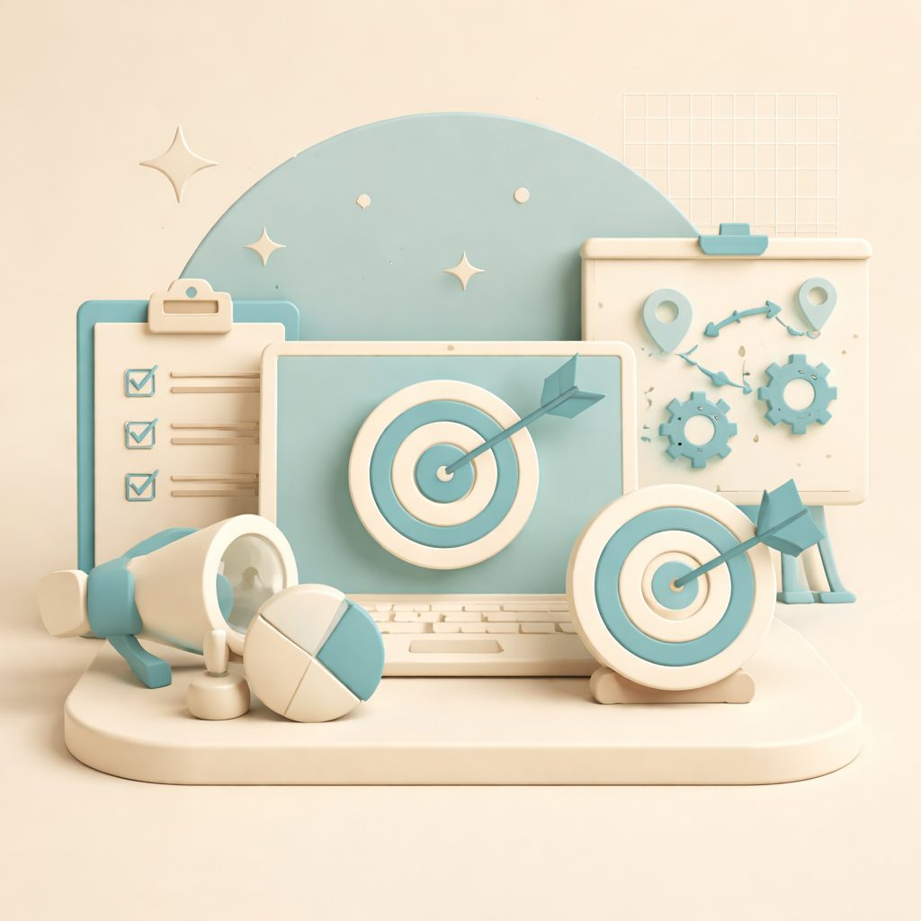 strategie e computer con obiettivo