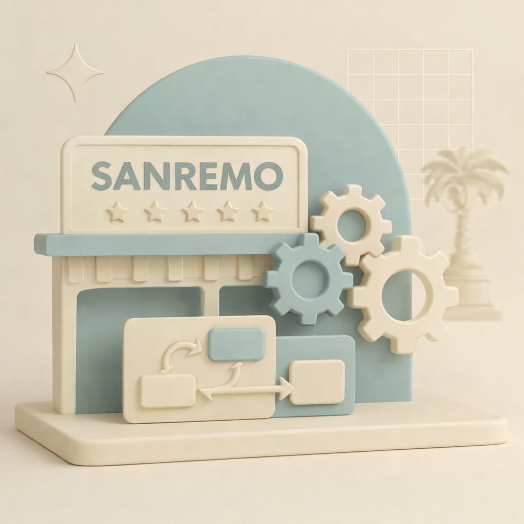 Festival Sanremo con ingranaggi