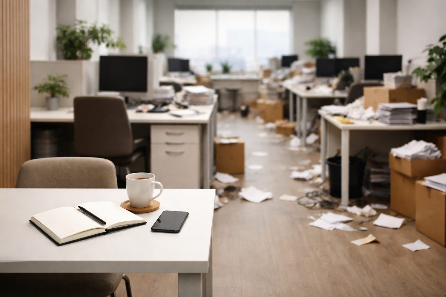 aumento del volume di lavoro e disordine