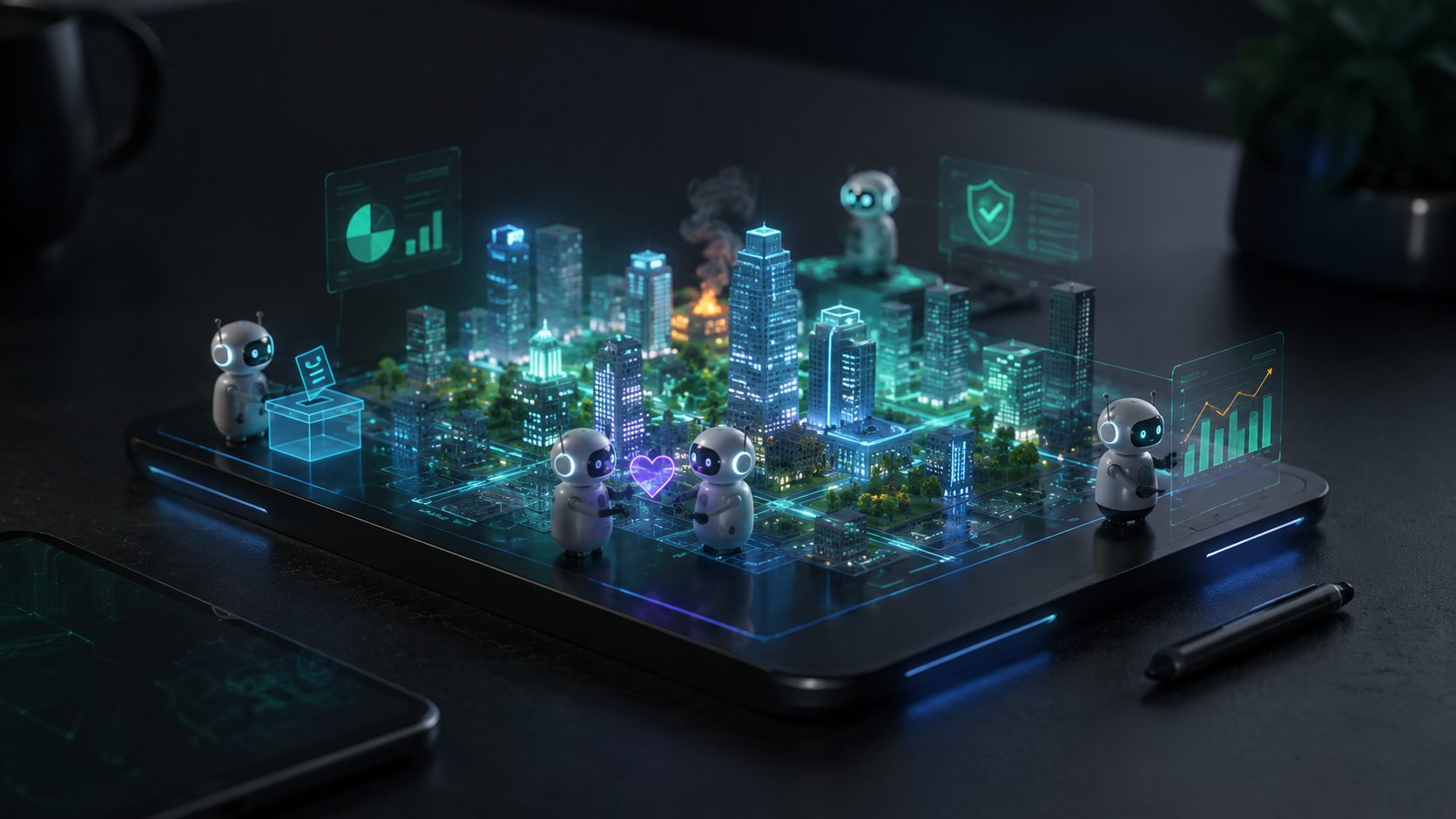 AI in una città virtuale