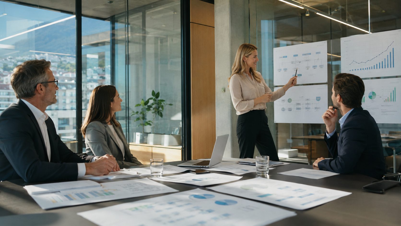 riunione per riorganizzare un’azienda